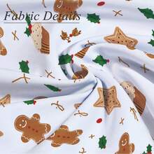 1pc Christmas Minimalist Gingerbread Man Pattern Tablecloth, Stain-Resistant Dining Table Decor Cloth, Suitable For Kitchen, Dining Table, Coffee Table, TV Cabinet, Entryway, Party Holiday Decoration, Home Decor, Christmas Gathering - Multicolor - View 3