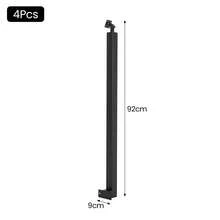 4-Pack Black Metal Railing Post Kit 92cm Adjustable Pivot - Black - View 7