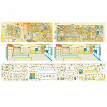3D Immersive Stress Relief House Landscape Stickers, Panoramic Positioning, No-Cut DIY Fun Decorative Stickers, Suitable For Gifts, Office, Home, Classroom, Entertainment Toys, Student Creative Scrapbooking - Multicolor - View 11