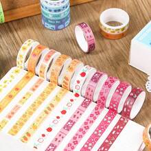 20Pcs Aesthetic Washi Tape, Vintage Color Paper Tape For Diary Scrapbooking Student DIY Stationery - Planner Set - View 2