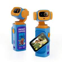 Pocket Camera G105, 1080P HD Video Kids Action Camera, 270° Rotatable Lens, 5X Digital Zoom, Built-In Flashlight, 1.47" IPS Screen, 120 Mins Recording, Portable Mini Vlog Camera For Travel Outdoor Recording - View 14
