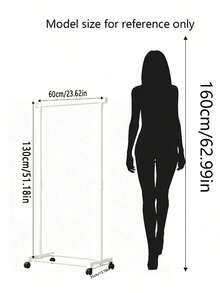 Creative Minimalist Floor Standing Clothes Rack, Shoe And Hat Rack, Home Clothes Rack, Balcony Clothes Rack, Bedroom Floor Standing Clothes Rack, Indoor Balcony Clothes Rack, Minimalist Clothes Rack, Movable Storage Rack - Multicolor - View 7