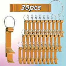10/30/50/100pcs Customized Engraved Metal Bottle Opener Keychain - Can Engrave Name Or Text, Bulk Boxed, Perfect For Wedding, Birthday, Company Gift And Party Favor; Customizable - Multicolor - View 37