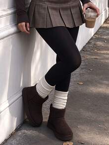 1 Pair Black Stockings Chic Elegant Cute Plus Size Comfort Stretch For Spring Fall Date Party - Multicolor - View 4