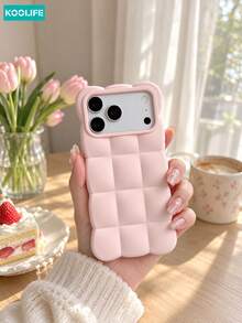 KOOLIFE 3D Silicone TPU Cloud Solid Color Shockproof Phone Case, Compatible With IPhone 18 Pro/18 Pro Max/17 Pro Max/16 Pro Max/15 Pro Max/14 Pro Max/13 Pro Max/17 Pro/16 Pro/15 Pro/14 Pro/13 Pro/17/16/15/14/13 Models, Unisex, Suitable For Daily Use, Perfect Holiday Gift Choice - Pink - View 10