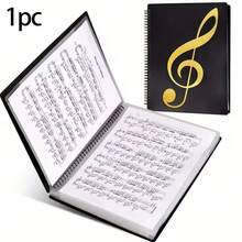 A4 Piano Sheet Music Binder, 20 Pages 40 Slots Large Capacity Expandable Music Score Folder, Matte Inner Pages For Writing, Transparent Inner Pages Anti-Glare, Anti-Fold Waterproof Durable, Suitable For Daily Practice, Band Performance, Stage Performance, Music Classroom - Multicolor - View 12