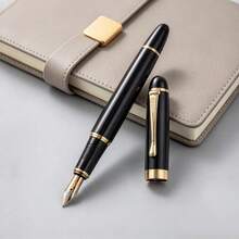 A Retro Metal Fountain Pen / Classic Ultra-Fine Nib Writing Pen / Smooth Writing Experience / Equipped With Ink Converter And Can Be Used In Two Ways With Ink Cartridge / Suitable For Office, Business And Gift Purposes / Student Signature Pen - Pen - View 10