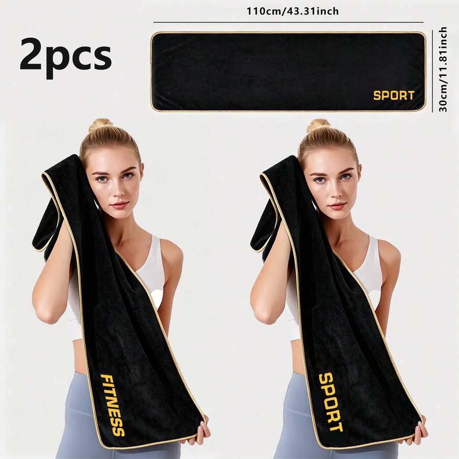 Lightweight Quick-Dry Microfiber Fitness Towel, Absorbent Durable ...