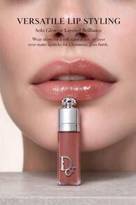 Dior Addict Lip Glow Mini 2ml #018, Lip Balm Berwarna, Warna Teh Susu Oolong yang Melembapkan, Ukuran Mini untuk Perjalanan, Tidak Lengket, Kilau Kemerahan Alami - Rose Tea - View 6