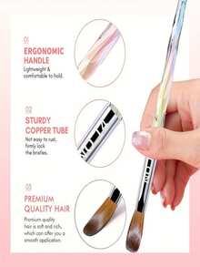 9 Pcs Acrylic Nail Brush Set, Nail Brush For Extension Sculpting And ...