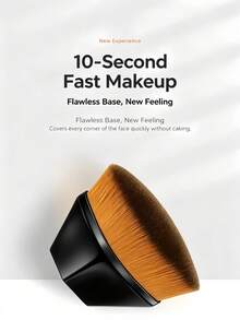 OBOVAY Petal Seamless Foundation Brush, Non-Absorbent And Easy To Blend, Quickly Creates A Clear Natural Makeup Look. Soft Bristles Are Skin-Friendly, Even Application Without Caking, Comes With A Portable Dust-Proof Box For Convenient Storage And Protection, Beginners Can Easily Create A Flawless Base Makeup. - Multicolor - View 2
