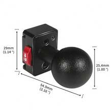 1/4" Screw To 25mm 1 Inch Ball Head Quick Release Mount Adapter For Hero Action Camera Accessories - View 8