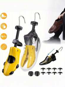 1pc Adjustable Plastic Shoe Stretcher For Men And Women, Maintains Shoe Shape, Shoe Shaping Tool Suitable For Business Shoes And High Heels - Yellow - View 5