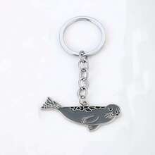 Ocean Animal Keychain Bag Charm, Multiple Cute Whale Penguin Turtle Shark Designs To Choose From, Fresh Ocean Style With Round Ring And Chain Design, Lightweight And Portable, Suitable For Handbags, Backpacks, Wallets, Keys, Zippers, Luggage And Other Daily Decorations, Versatile And Eye-Catching, Create Summer Coastal And Vacation Atmosphere, Suitable For Travel And Daily Use - Multicolor - View 12