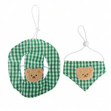 2pcs Cute Pet Hat And Triangle Scarf - Suitable For Small Dogs And Cats, Perfect For Daily Wear, Parties And Holiday Outings Pet Supplies - Multicolor - View 11