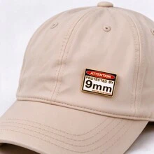 "Attention Protected By 9mm" Enamel Pin, Funny Tactical Slogan Metal Brooch, Lapel Badge For Jacket Backpack Hat, Humor Statement Gift For Friends - Multicolor - View 10
