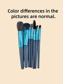 8pcs Professional Makeup Brush Set, Powder Brush, Blush Brush, Eyeshadow Brush, Eyelash Brush, Multi-Functional Facial Makeup Brushes, Complete Beauty Tools - Multicolor - View 10