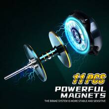 PRO BEROS PROBEROS Baitcasting Fishing Reel 6.5:1 6+1BB 20KG Max Drag Magnetic Brake Casting Reel - Multicolor - View 7