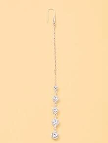STONEFANS 1pc Boho Gold Maang Tikka Forehead Chain, Bridal Hair Jewelry Headpiece For Women, Wedding Party Festival Accessories - Multicolor - View 5