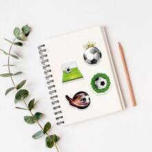 50PCS Cartoon Sports Football Stickers Football Graffiti Stickers Funny Football Stickers For Laptop,Water Bottle, Guitar, Luggage, Phone, Case, Skateboard, Gift - Multicolor - View 4