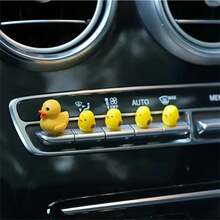 5pcs Duck Shaped Car Dashboard Decor, Eye-Catching Desk Ornament, Stress Relief Funny Figurines, Perfect Gift For Halloween, Christmas, Easter - A - View 5