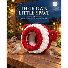 Bird Houses & Nests 1pc Red & White Plush Bird Nest, Soft Round Hideaway With Cute Twin Ears, Semi-Enclosed Design, Cozy Lining & Rear Attachment, Small Bird Resting Hut For Finches & Zebra Finches, Indoor Bird Cage Accessory For Fall & Winter - View 6