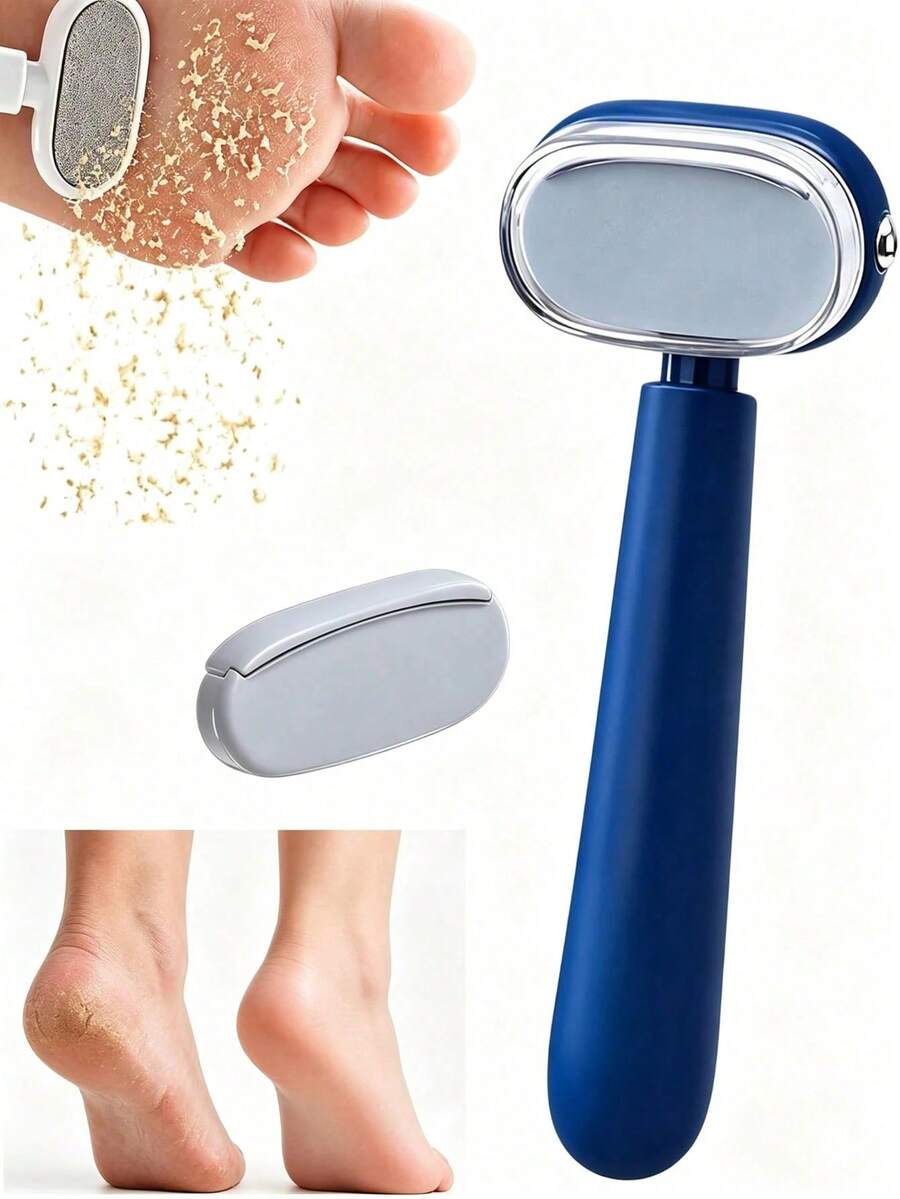 2027 New Double-Sided Foot Scraper, Curved Dead Skin Remover, Effectively Removes Stubborn Dead Skin, Stainless Steel Foot Trimming Foot File Tool, Suitable For Cracked Heels - Multicolor - View 1