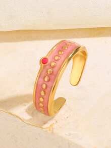 1pc/2pcs Stainless Steel Gold Fashion Minimalist Elegant Geometric Line Ring Set Suitable For Women Daily And Holiday Wear - Multicolor - View 3