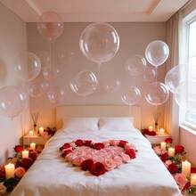 18 Inch Bobball, Crystal Bobo Ball Transparent Pink Bobo Ball, Random Color - Perfect For Wedding, Birthday Party Decoration Balloons, Summer Party Theme Decoration - 18-inch Pink Bobo Balloon - View 6