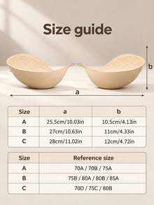 1pc Thick Invisible Adhesive Breast Lift Pads, Suitable For Dresses, Enhances Cleavage, Lifts And Shapes, Ideal For Petite/Small Bust - Multicolor - View 6