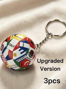 World Cup Commemorative Soccer Keychain, Mini Soccer Ball Pendant With National Flag, Suitable For Fans To Use As Backpack And Car Accessory - Global - View 13