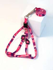 1pc Pet Camouflage Print Leash Set, Adjustable Outdoor Leash For Small Dogs, Cats, Rabbits, Small Animals - Multicolor - View 10