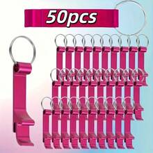 10/30/50/100pcs Customized Engraved Metal Bottle Opener Keychain - Can Engrave Name Or Text, Bulk Boxed, Perfect For Wedding, Birthday, Company Gift And Party Favor; Customizable - Multicolor - View 43