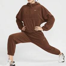 Nike Logo Pattern Warm Laced Cuffed Knit Joggers Women's Khaki - Khaki - View 3