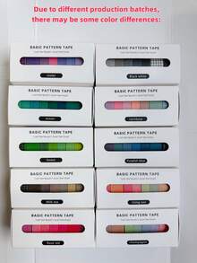 Set Pita Washi Bulan & Bintang 8pcs/Pack, Stiker Dekoratif, Scrapbooking, Jurnal, Pita Perekat, Alat Tulis, Perlengkapan Siswa - Aneka Warna - View 3