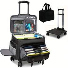 1 Professional, Multi-Functional Cosmetic Bag With Double Openings, Portable Large-Capacity Beauty Storage Organizer For Eyelash Supplies, Nail Tools & Toiletries, Home Travel Use,Makeup Bags - Multicolor - View 6