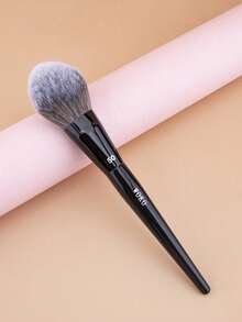 1pc Loose Powder Brush, Contour & Setting Powder Brush, Face Contour Powder/Blush Setting Makeup Tool - Black - View 7