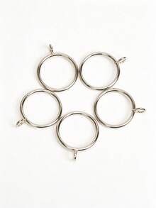 10pcs Curtain Rings With Eyelets, Metal Drapery Rings For Pinch Pleat Curtains, Metal Drapery Rings For Curtains, Drape Ring 1.25 Inch I D - Multiple Styles - View 8