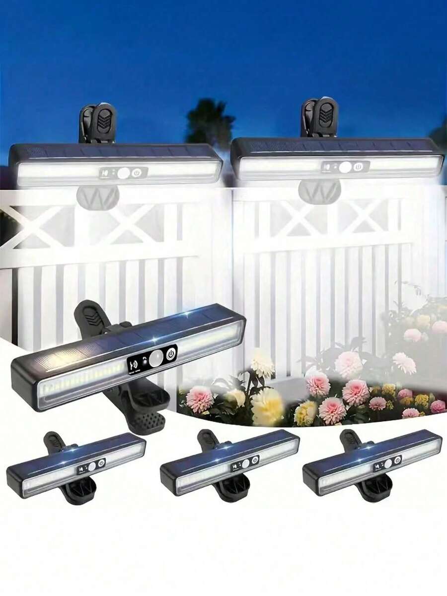 36LED Solar Clip Light, Outdoor Wall Light, Solar Powered, 3 Adjustable ...