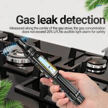 Detector de Gas , Detector Fugas Gas Natural con Alarma Sonora y Visual, Detector Gas de Propano, Metano, Butano y Gas Combustible , para Hogar y Caravana - Negro - Ver 8