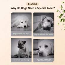 Dog Toilet Training Pads, Plastic Dog Toilet Tray With Removable Mesh Cover, Reusable Plastic Dog Toilet Tray With Guardrail, Reusable...Dog Toilet - Multicolor - View 5