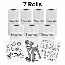57mm Transparent Thermal Paper, Clear Self-Adhesive Sticker Refills For Portable Printers, Christmas Gift Wrapping, Halloween Party Decor, Bottle Labels, Photos, Study Notes, Organization, Compatible Refill Tape Only - View 19