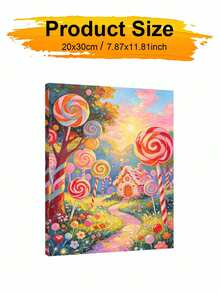 DIY Whimsical Candy Land Landscape (Frameless Or Framed 8x12 / 16x20 Inches) Paint By Numbers Kit(Acrylic) Arts & Crafts For Adult Beginners Home Wall Decor Holiday Gifts - Sets - View 8