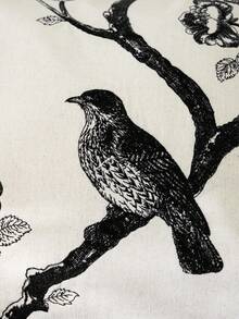 LCUHPCL All-Season Commute 3D Embroidered Bird Pattern Pillowcase (Filling Not Included), Home Decor, Suitable For Sofa And Various Scenes - Black - View 10