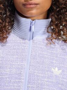 Adidas Originals Women's BOUCLE VIN TT Jacket Woven Hoodless Outerwear LI0023 - Mauve Purple - View 5