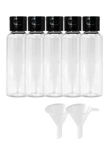 7pcs/4pcs 3.4oz Travel Size Toiletries Dispenser Bottles, Leak-Proof Refillable Travel Containers, Clear Plastic Shampoo Bottles, Suitable For Lotion And Conditioner - View 12