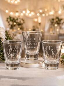 Custom Photo & Name Shot Glasses, Personalized Face Photo Mini Glass Cups, Custom Holiday Party Gifts, Christmas Wedding Birthday Gifts For Family And Friends - Multicolor - View 3
