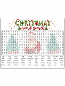 Extra Large Christmas Nutcracker Word Search Game Poster - Christmas Crossword Puzzle, Party Crossword Puzzle, Extra Large Interactive Puzzle, Featuring Santa Claus, Nutcracker, Ballet Design, Easy And Fun Christmas Party Activity Game, Interesting Family Activity, Simple And Fun Party Game, Add Fun To Gatherings With Friends And Classmates, Suitable For Various Types Of Christmas Party Activities - Multicolor 1 - View 10