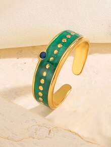 1pc/2pcs Stainless Steel Gold Fashion Minimalist Elegant Geometric Line Ring Set Suitable For Women Daily And Holiday Wear - Multicolor - View 10