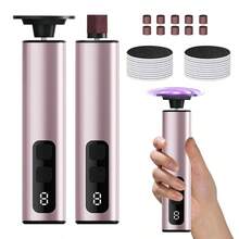 2-In-1 Electric Foot Callus Remover, Aluminum Alloy Body, Brushless Motor 9-Speed Rechargeable Foot And Hand Exfoliator, Replaceable Grinding Heads, Waterproof Type-C Wireless Nail And Foot Care Tool, Suitable For Dead Skin, Calluses And Thick Nails - Multicolor - View 13